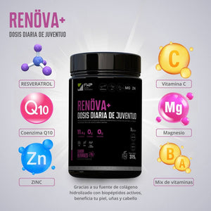 Colágeno Hidrolizado Renova+ / Juventud, Articulaciones y Belleza en un solo paso